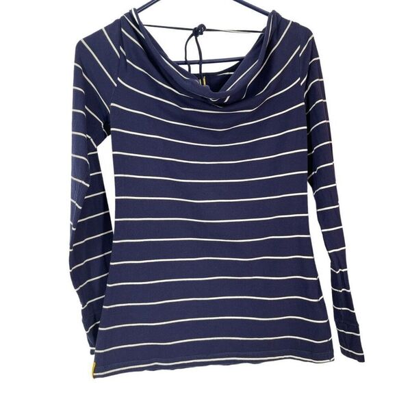Lole navy striped top size small long sleeve top. - Picture 3 of 6